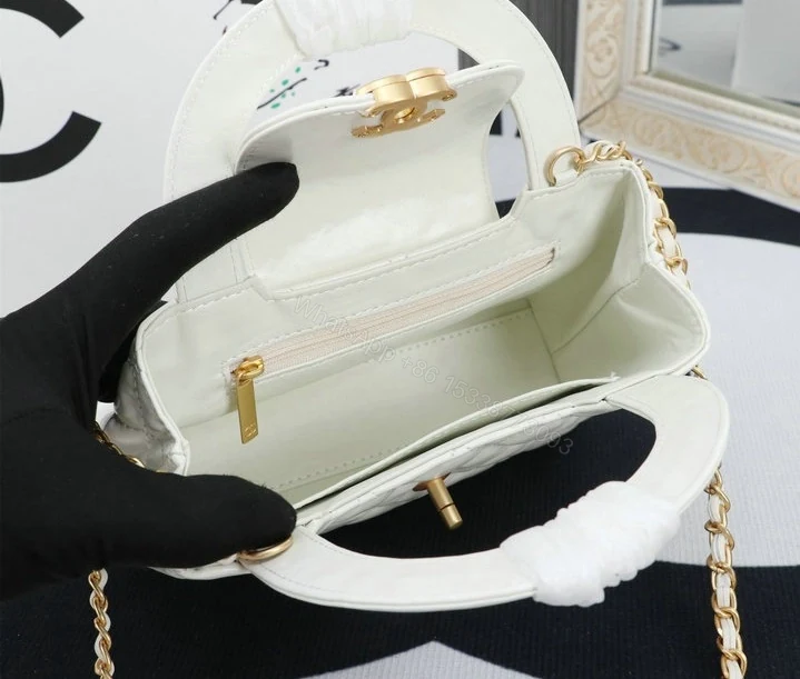 View 6 of Chanel Mini Kelly Shopping Tote Bag RW9QP22 – White
