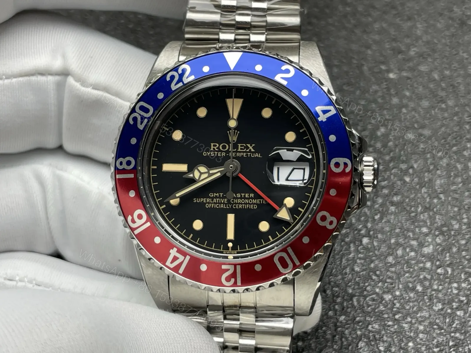 View 3 of Rolex GMT-Master II Pepsi Watch Jubilee Bracelet Ultimate 40MM 126710BLRO-0001