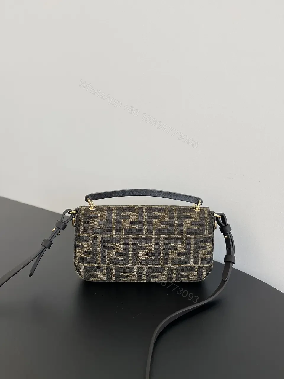 View 10 of Chic Monogram Crossbody Bag: Modern Texture, Compact Luxury