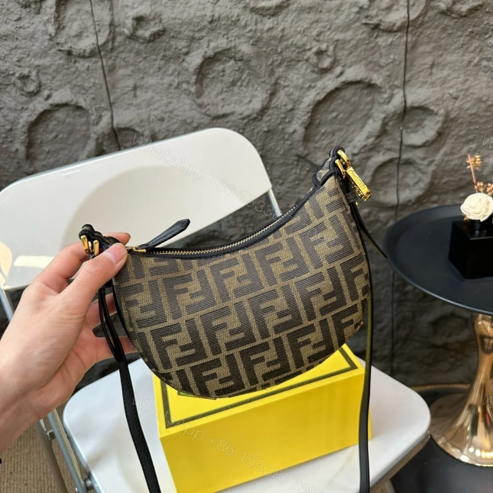 View 3 of FENDI FENDIGRAPHY MINI BAG BROWN FF 20CM 8BS081ALP3F1MAT