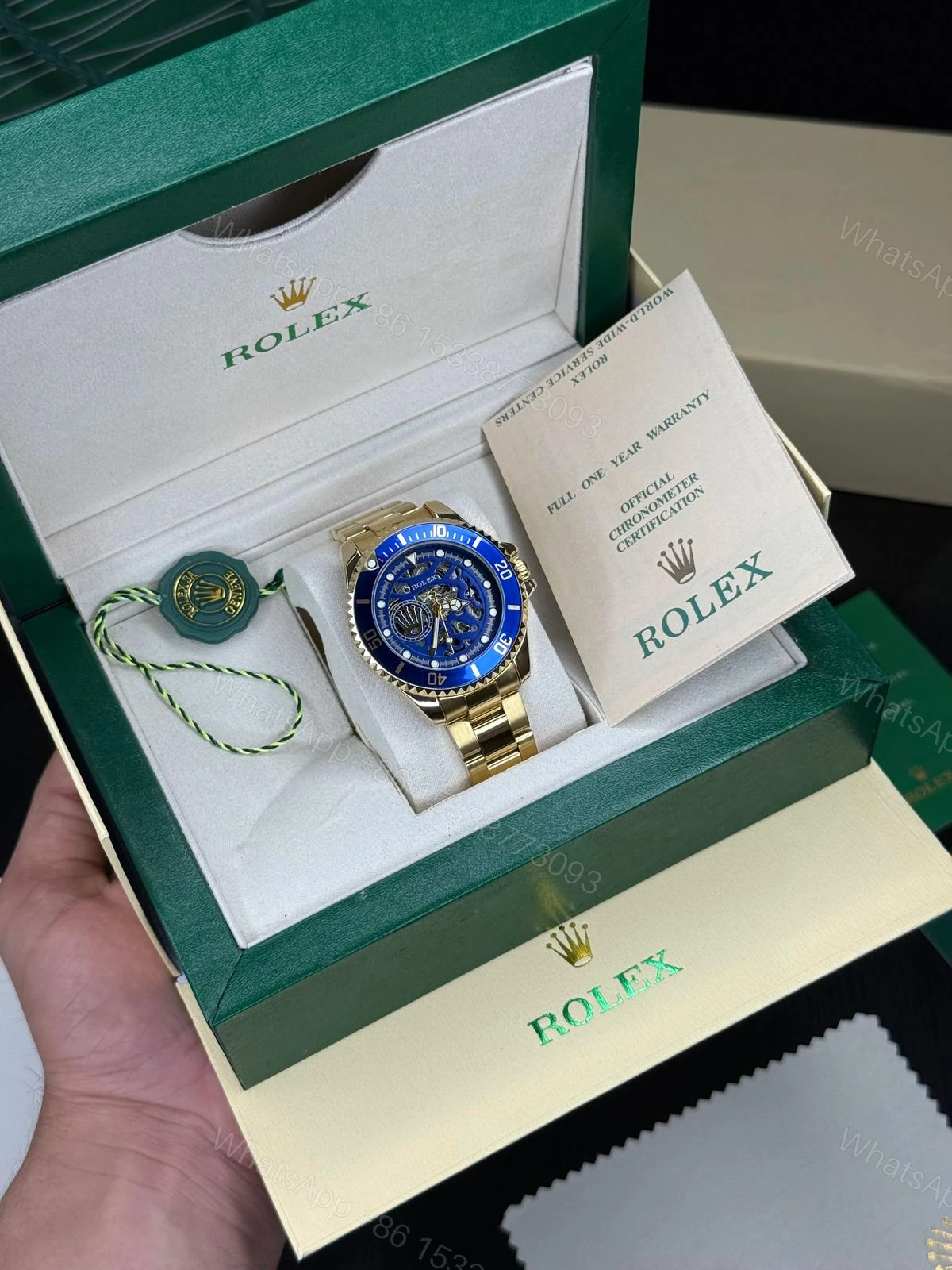 View 3 of First Copy Rolex Men’s Automatic Gold Watch
