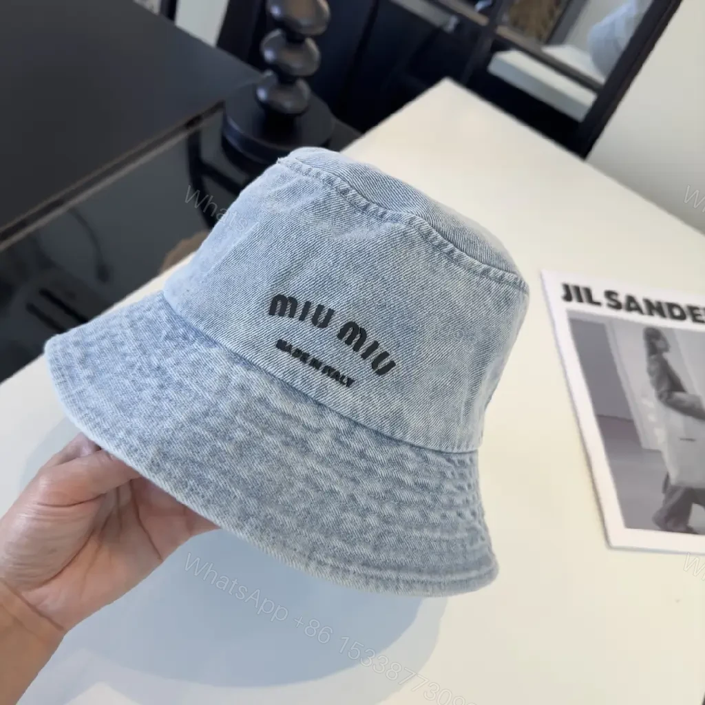 View 3 of Denim Bucket Hat - Lightweight, Subtle Logo, Stylish Everydaywear