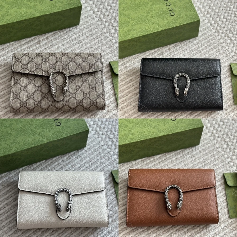 View 3 of Gucci Dionysus Mini Chain Wallet White 20Cm 401231 CAOGM 9174