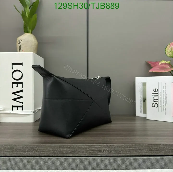 View 26 of Loewe Blue Wash Bag featuring Shiny Calfskin VD403