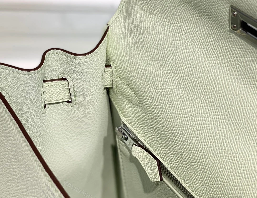 View 7 of KELLY 28CM IN VERT FIZZ SWIFT SILVER HARDWARE