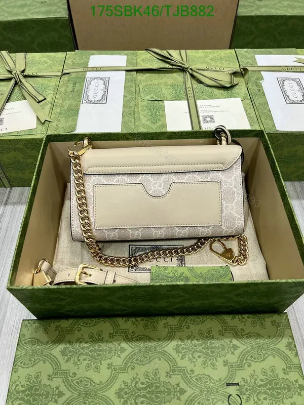 View 20 of Gucci Padlock GG Supreme Canvas Small Shoulder Bag in White – BV517