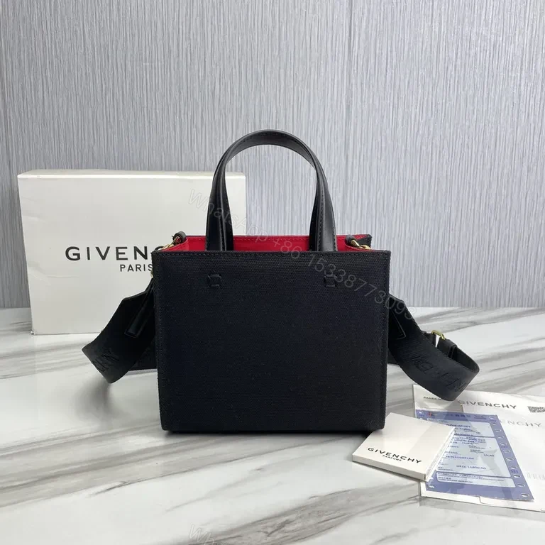 View 8 of Givenchy Compact Luxe Carryall: Bold Logo Mini Bag