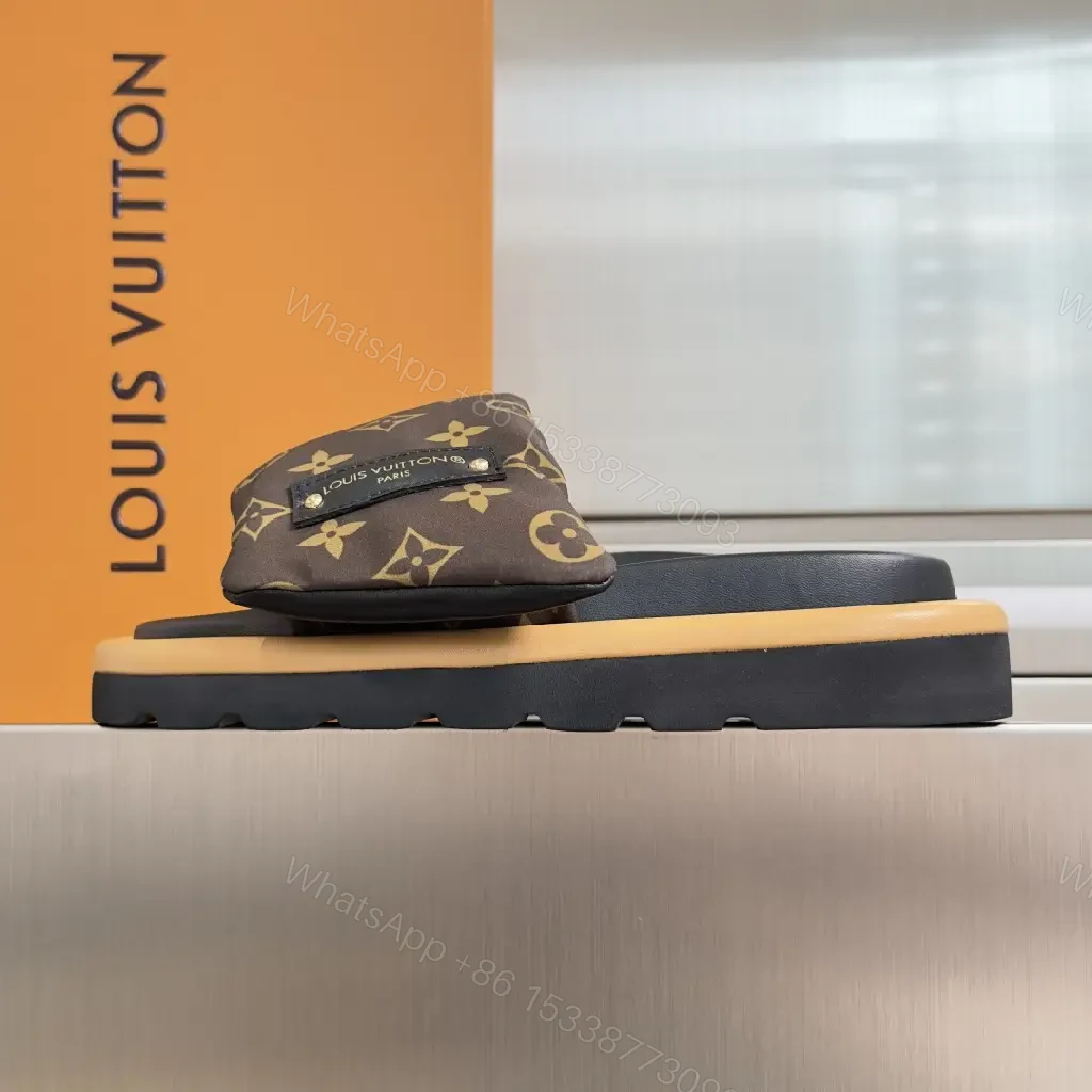 View 9 of Monogram Comfort Slides: Luxe, Cushioned Everyday Wear
