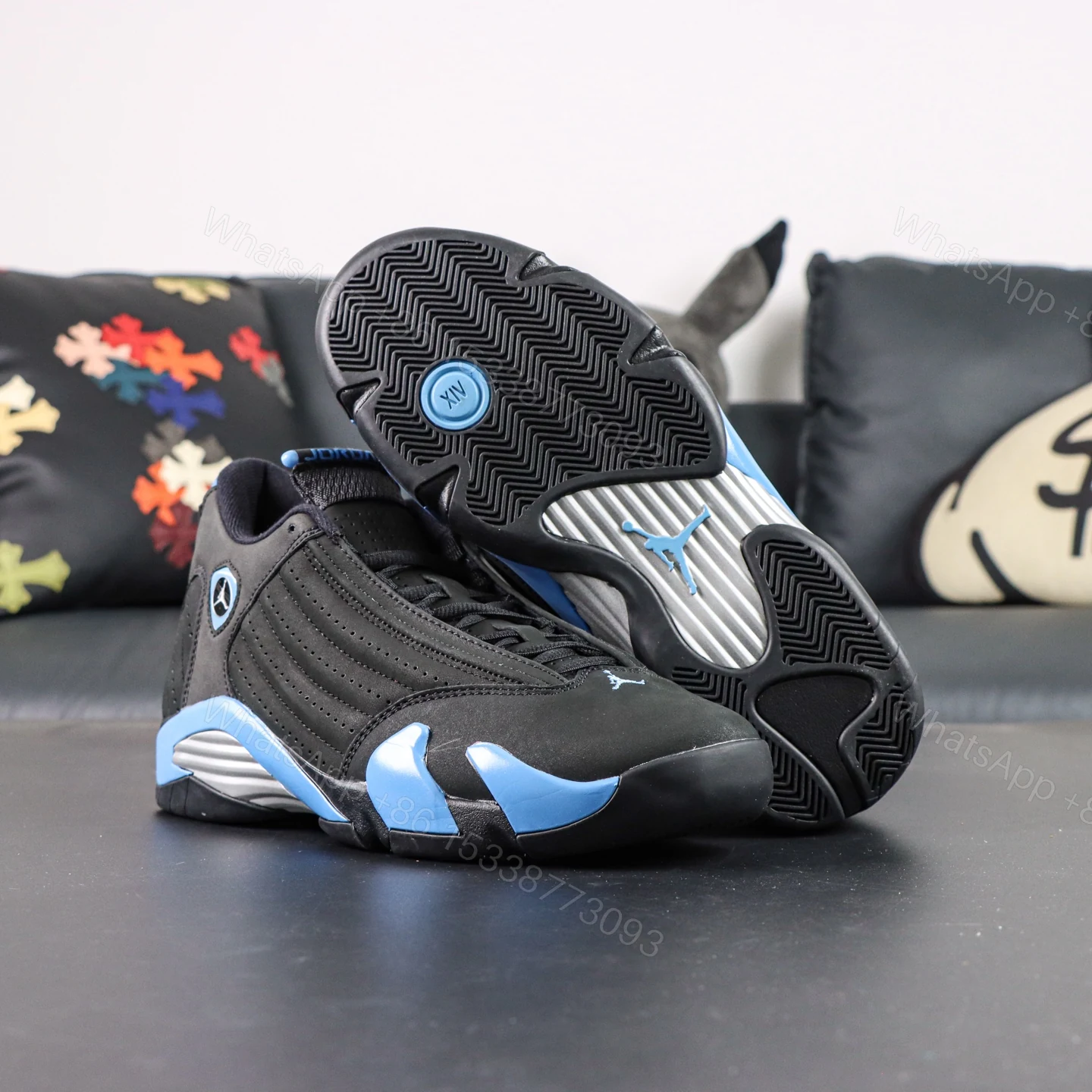 View 3 of Air Jordan 14 Retro University Blue