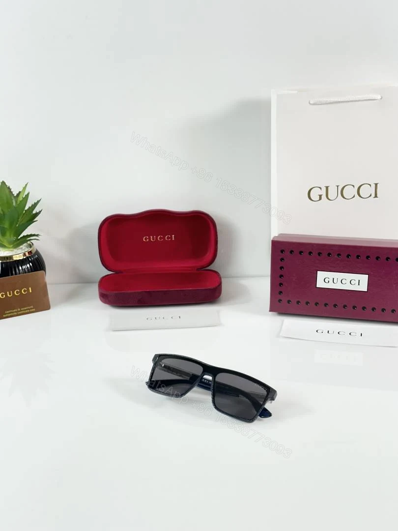 View 4 of First Copy Gucci 2203 Blue Black Sunglasses