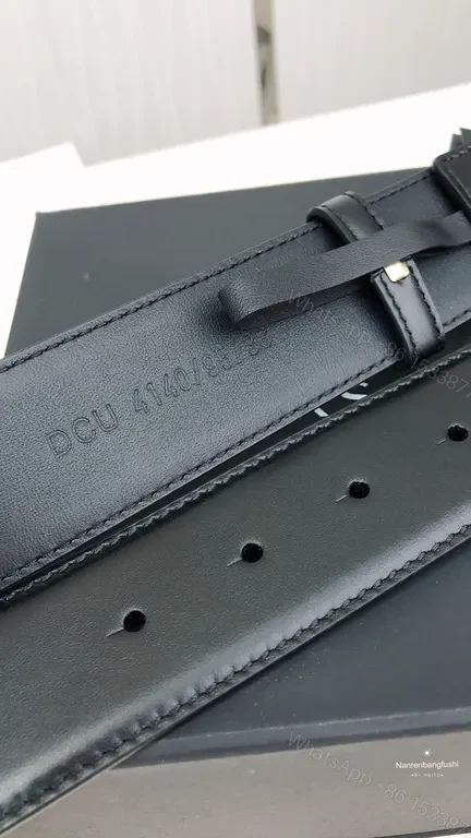 View 2 of Bold Black Leather Belt with Gold Medusa Buckle - Versace-Inspired Luxury