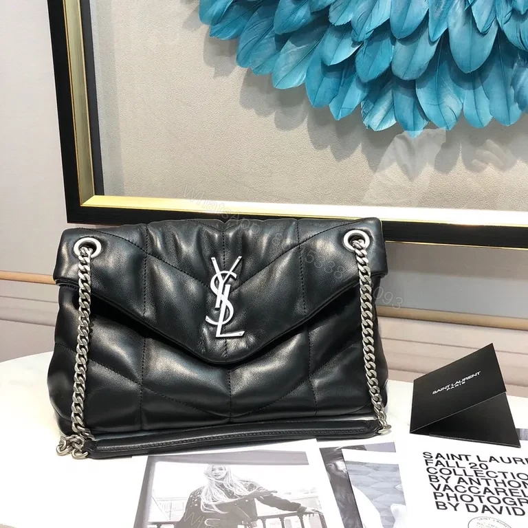 Quilted Leather Bag: Signature Hardware, Black, Chic — view 1