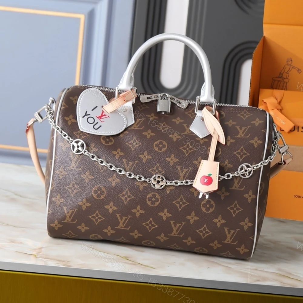 View 2 of Louis Vuitton 57th Street NYC Speedy Bandoulière 30 Monogram Silver 30cm M27324