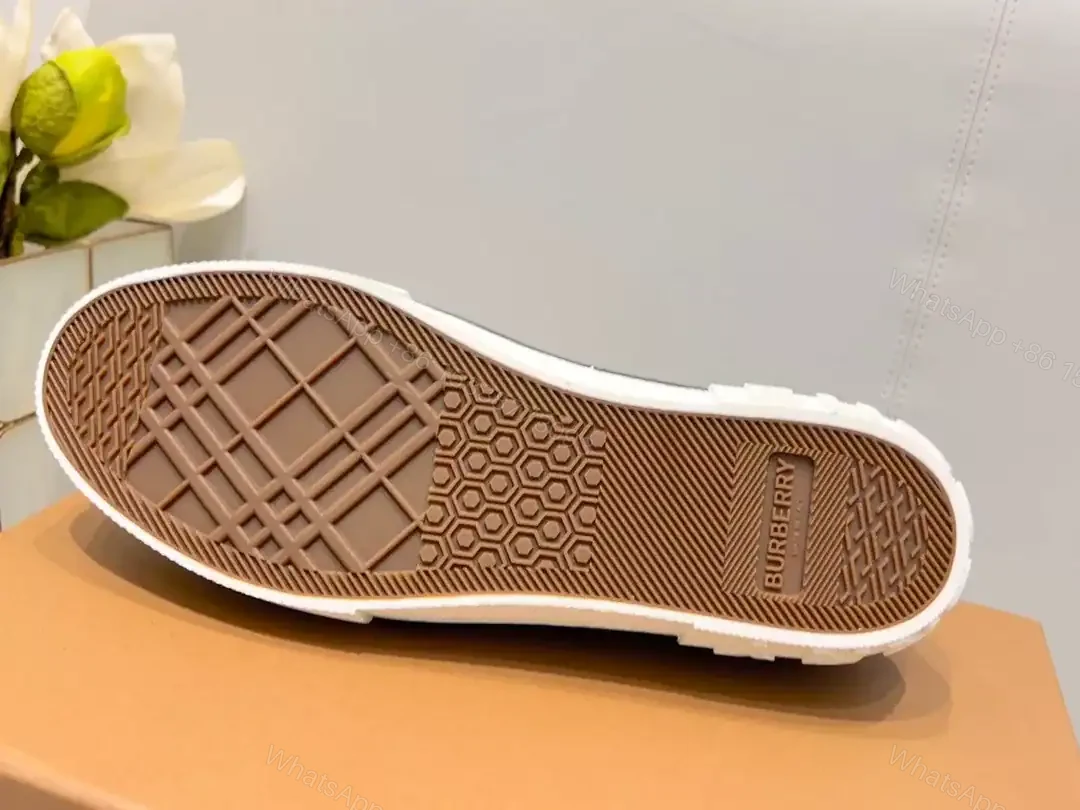 View 10 of BURBERRY CHECK COTTON SNEAKERS – BBR127