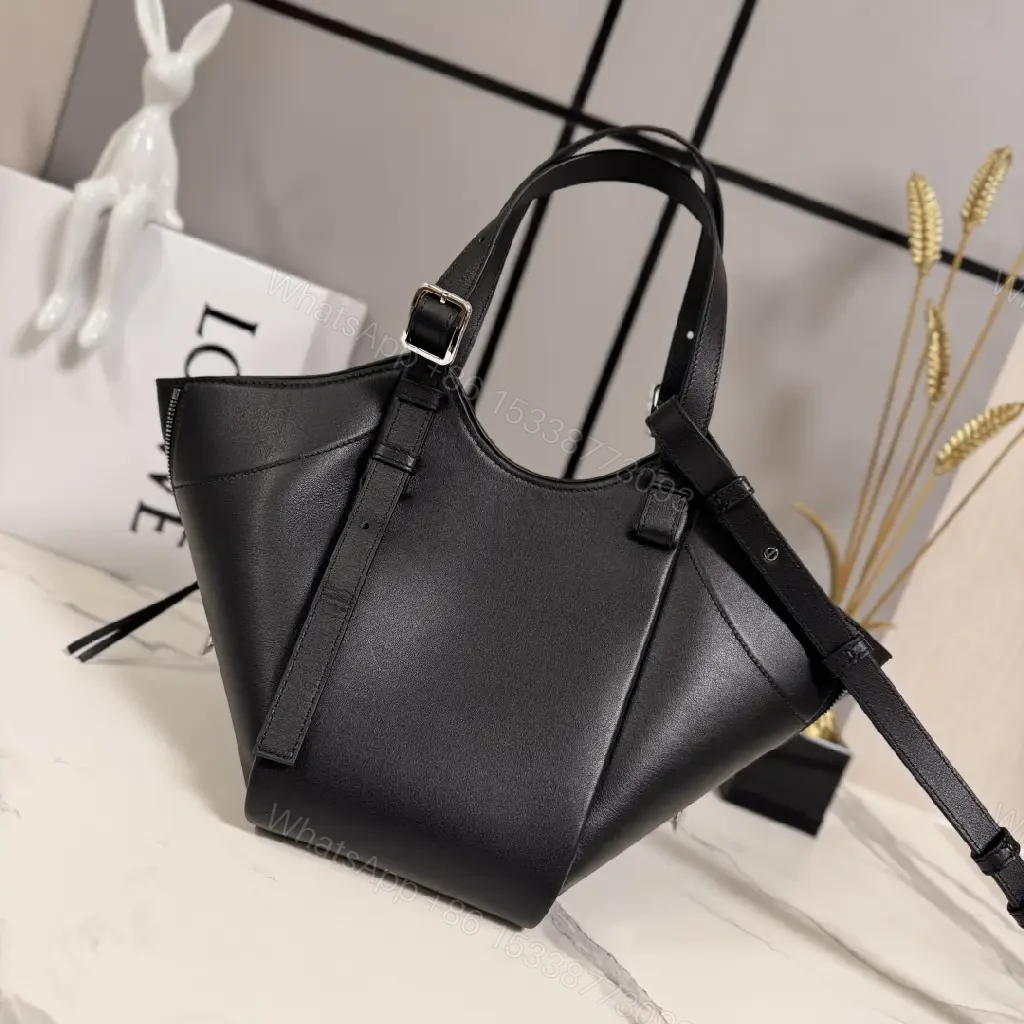 View 3 of Black Leather Tote, Structured, Luxe, Everyday Carry bag