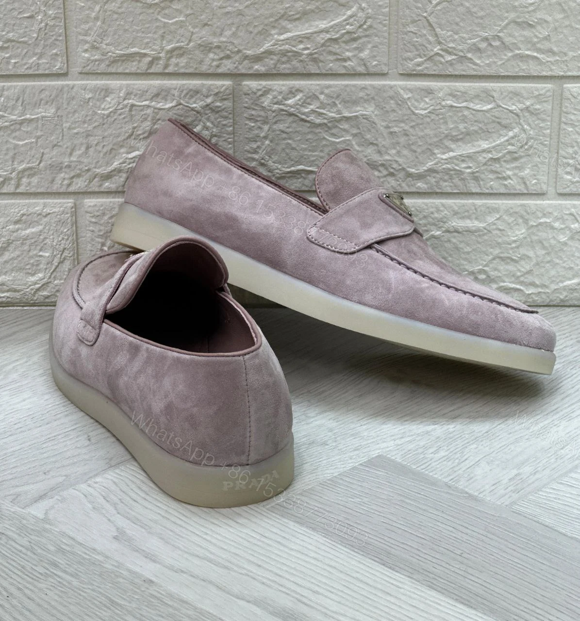 View 6 of Suede loafers Light rubber sole