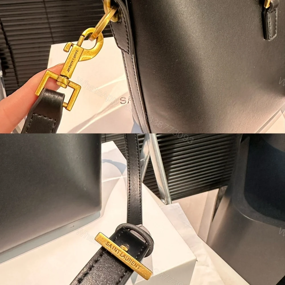 View 3 of Saint Laurent Le 37 Mini Bag In Shiny Black 15Cm 7658702R20W1000