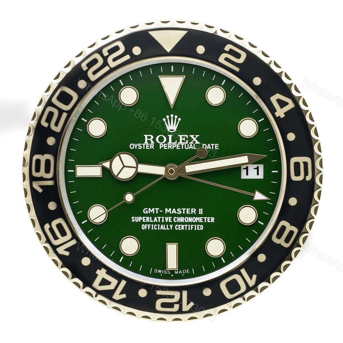 View 2 of ROLEX WALL CLOCK – GMT MASTER II GOLD