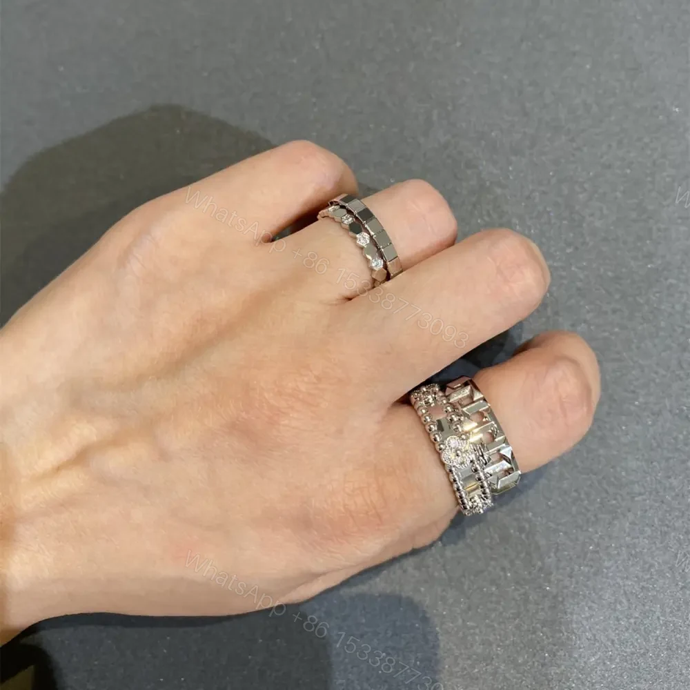 View 9 of 高仿首飾VanCleef&Arpels*RP6MN00鑲鑽萬花筒戒指白金