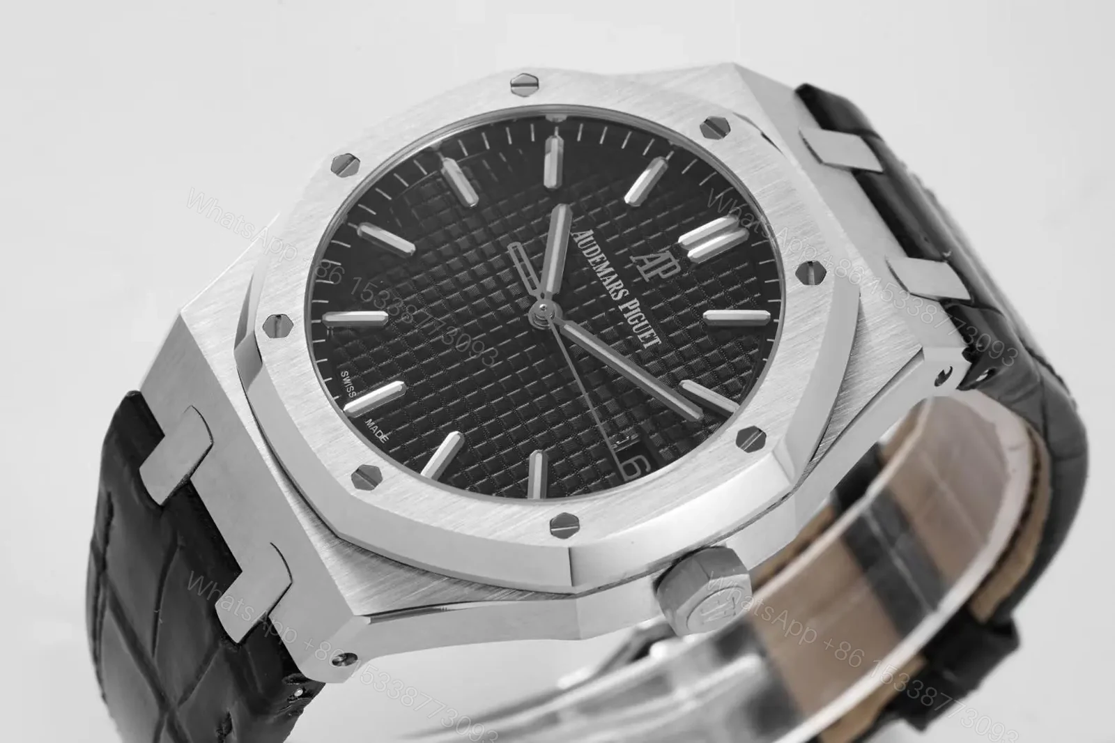 View 3 of TWA Factory Audemars Piguet Royal Oak 15500 Stainless Steel Black Dial Watch