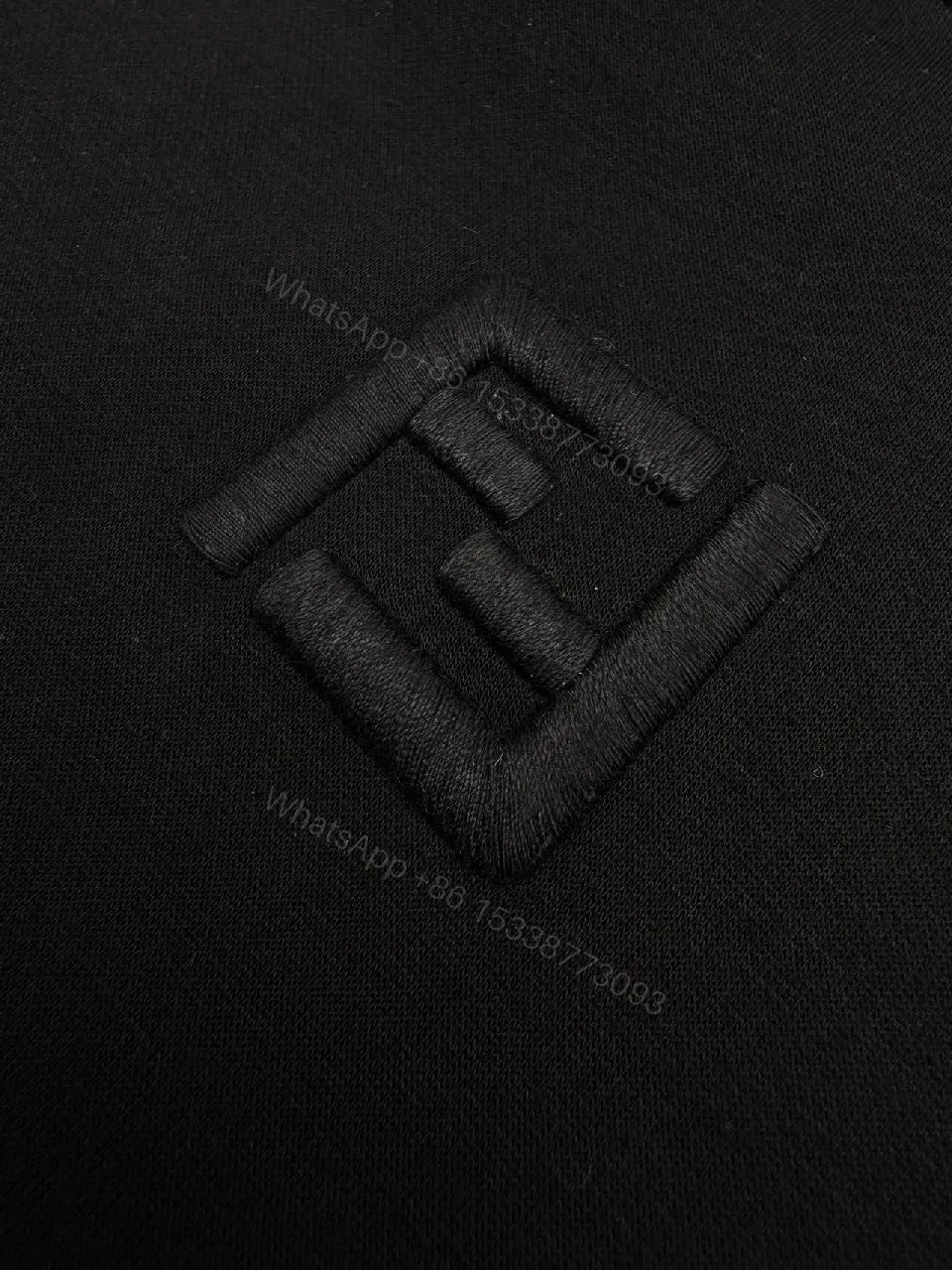 View 6 of Black Hoodie with Brown Lined Hood - Premium, Minimalist, Cozy Comfort