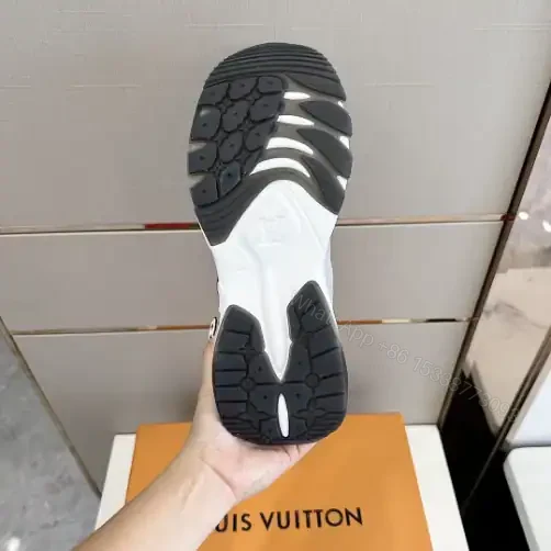 View 8 of LOUIS VUITTON RUN 55 SNEAKERS IN GREY – LSVT357