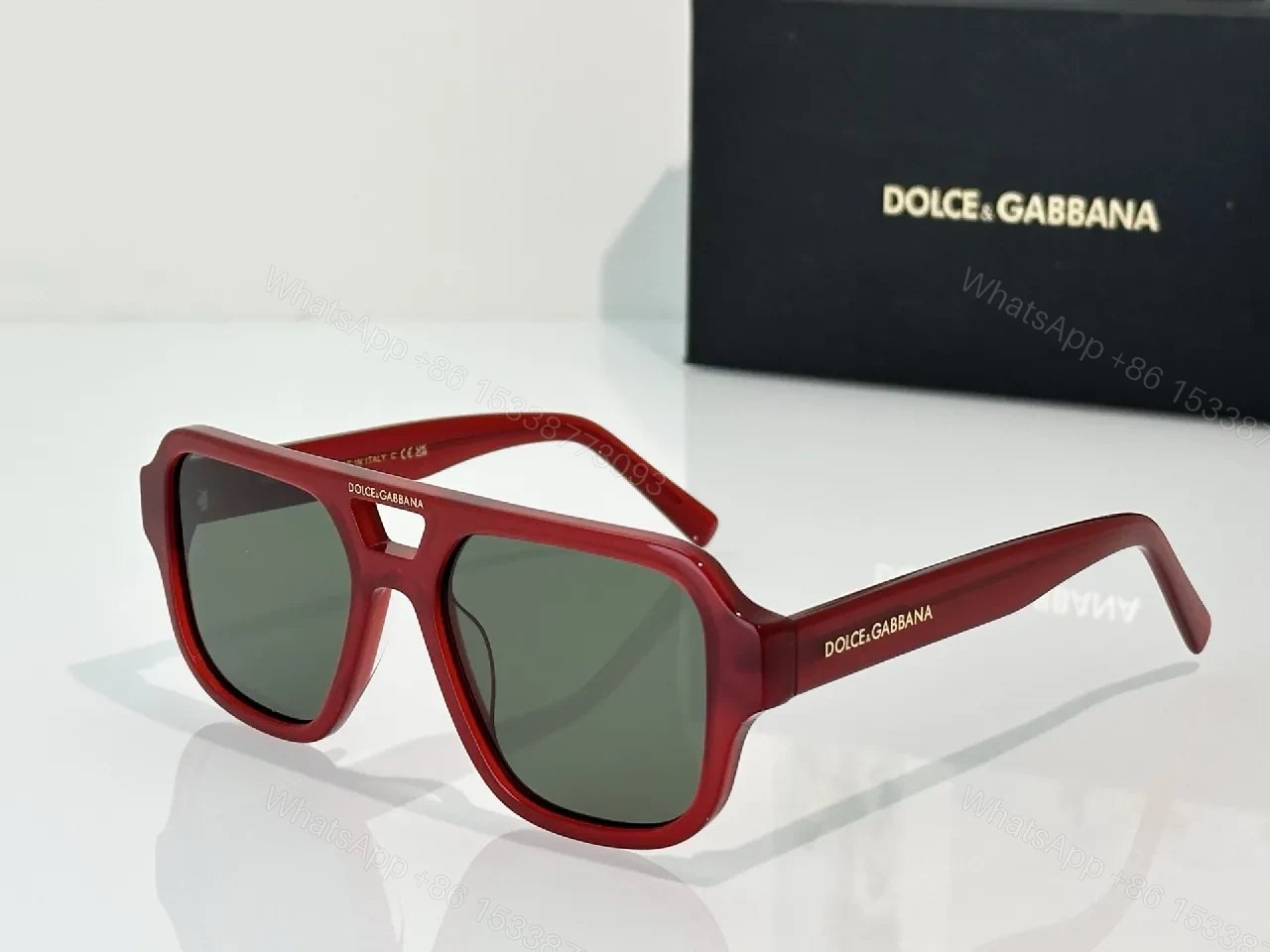 View 3 of Bold Plaid Frames Sunglasses: Designer-Style, UV Protection