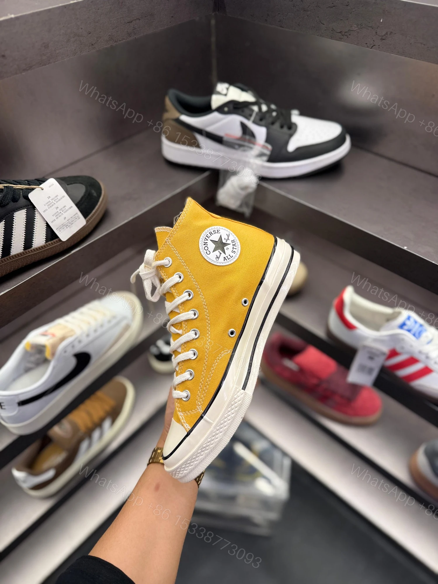 View 4 of FIRST COYP CONVERSE CHUCK 70 MID YELLOW FOR MEN