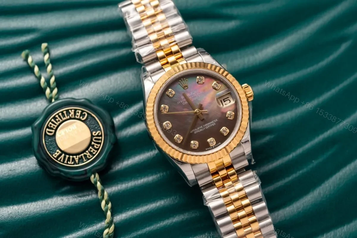 View 4 of Rolex Datejust Black Mother of Pearl Diamond Dial 278273-0024 31 mm