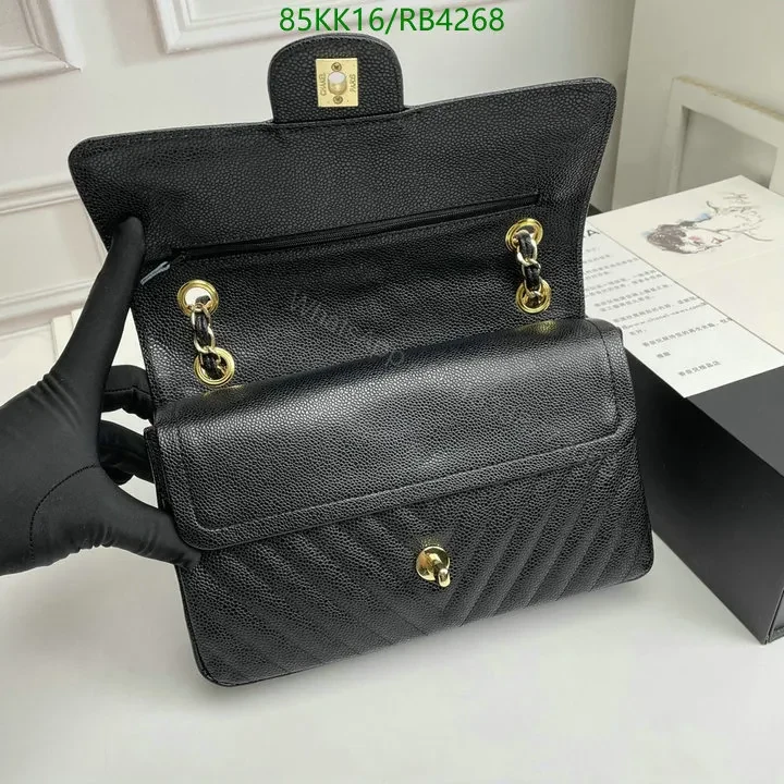 View 19 of Chanel Chevron Caviar Black Double Flap Bag RB4321 – Exquisite Craftsmanship Details