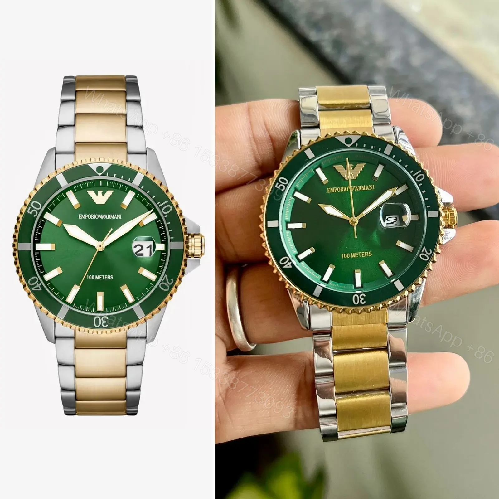 Emporio Armani For – Men’s Quality Grade – 7AA Premium Model – Diver Series Model No. – AR80063SET Case Size – 42mm — view 1