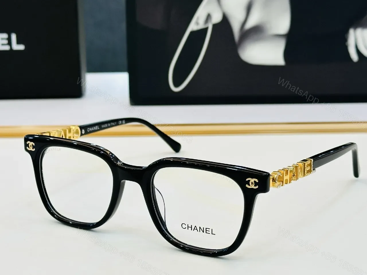 View 6 of Chic Black Acetate Frames: Bold, All-Day Clarity Eyewear