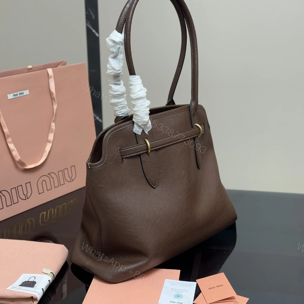 View 5 of MIUMIU AVENTURE NAPPA BAG BRIARWOOD 41CM 5BG310 2BBL F0NBL V OOO