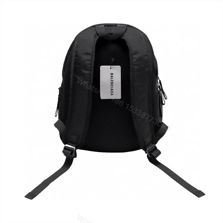 View 7 of Black Nylon Micro Backpack â€” Balenciaga, Minimal Luxury, Compact Daily Carry