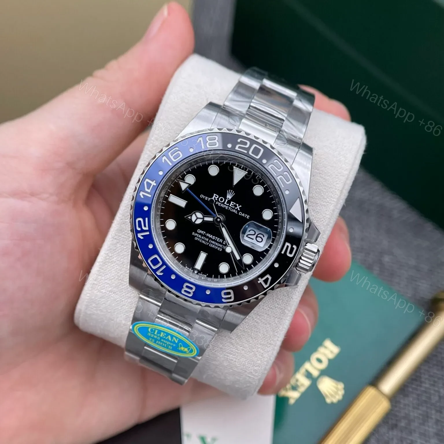 View 3 of Superclone Rolex GMT-Master II Black Dial 116710BLNR “Batman”