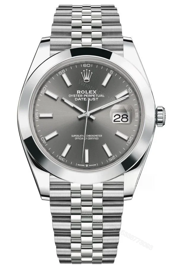 Rolex Datejust M126300-0008 1:1 Replica Gray Dial Jubilee 41MM 3235 Movement Super Clone Watch — view 1