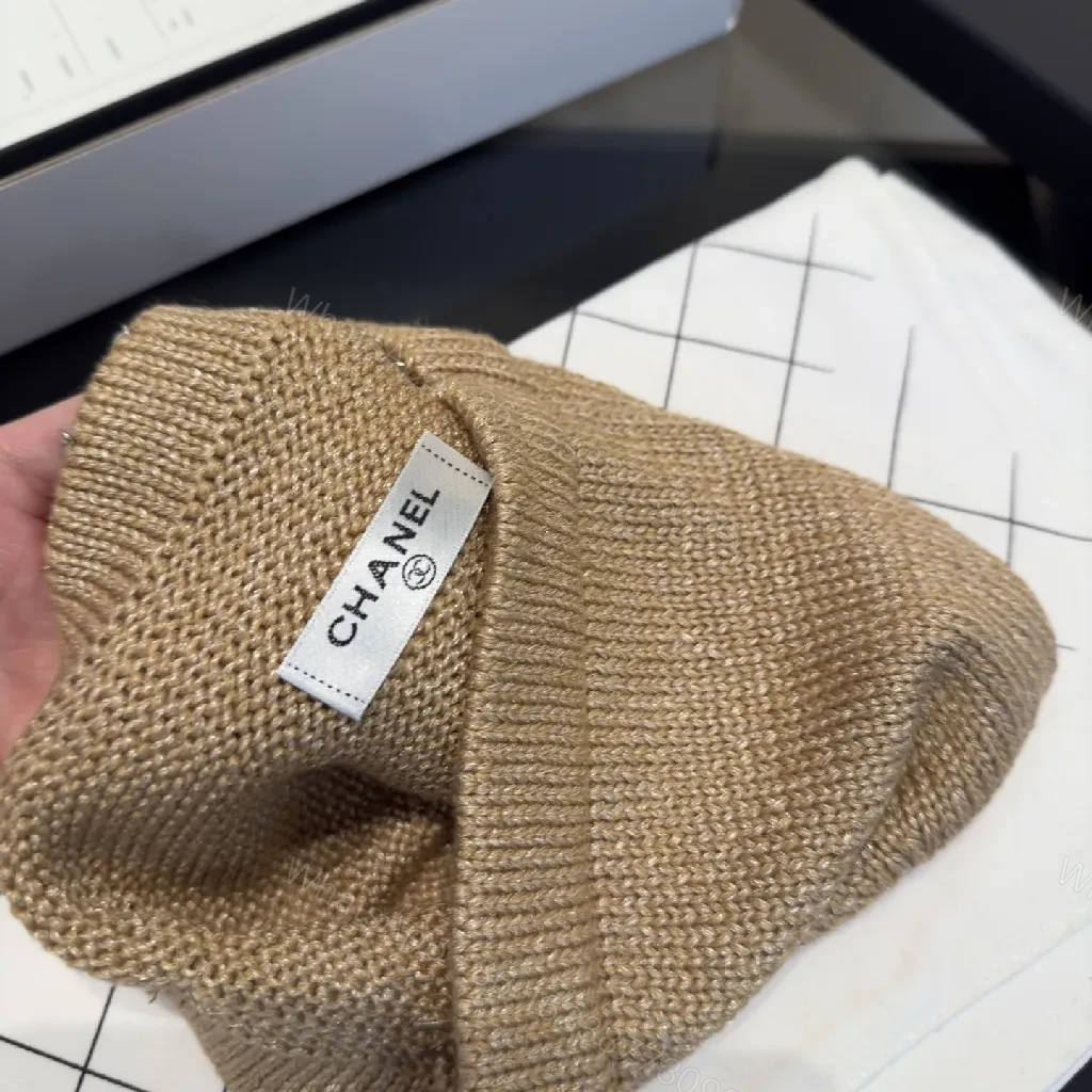 View 7 of Textured Knit Beanie with Signature Detail - Premium Style Beanie