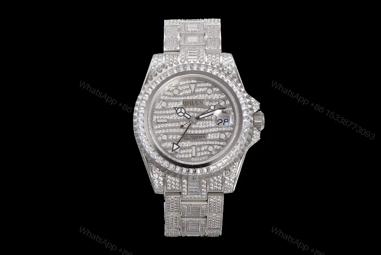 Rolex GMT-Master II Bust Down Diamond Replica 40mm ROLEX-GMT2-DIAM40 — view 1