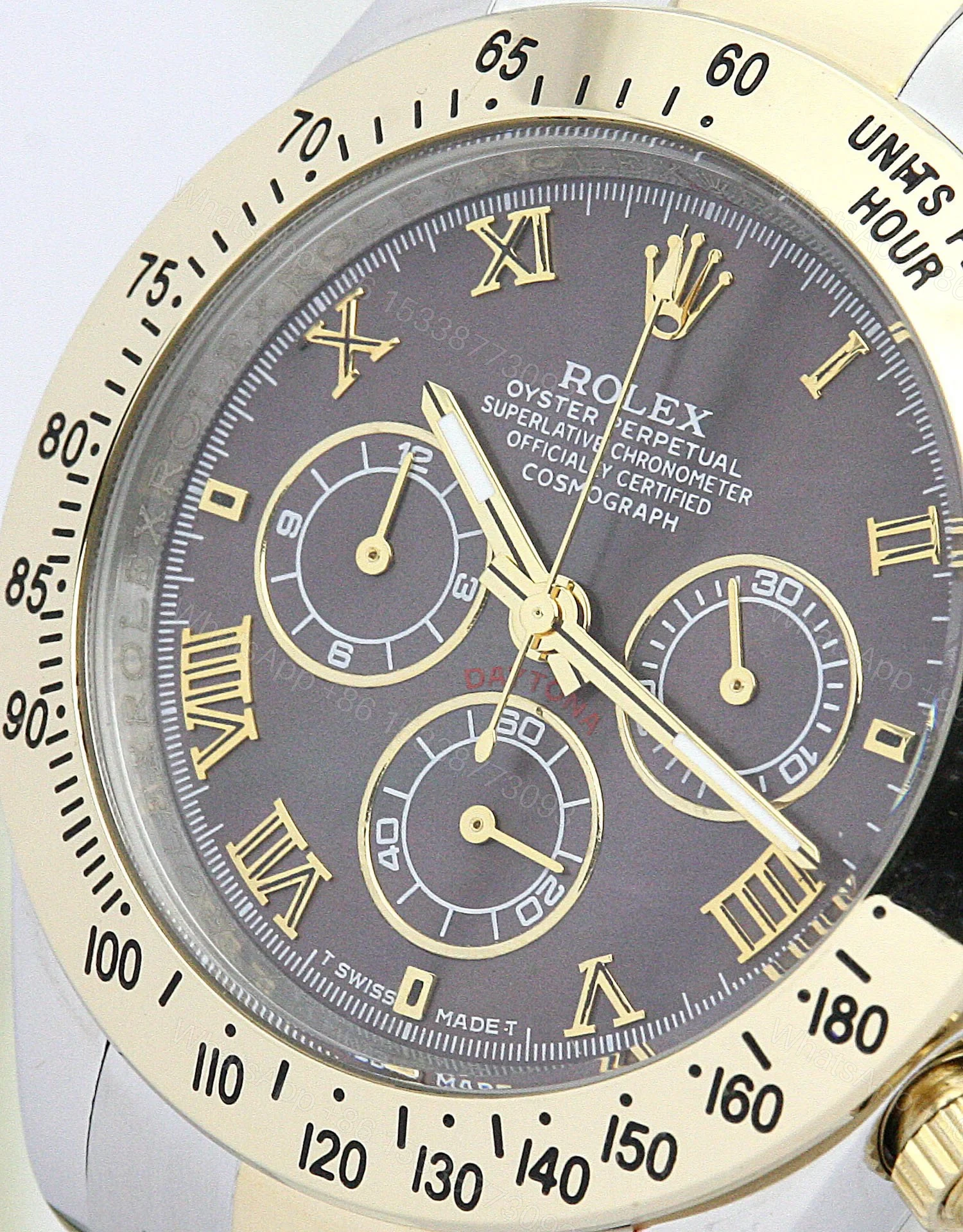View 3 of Replica Rolex Daytona Dark brown Dial 116523