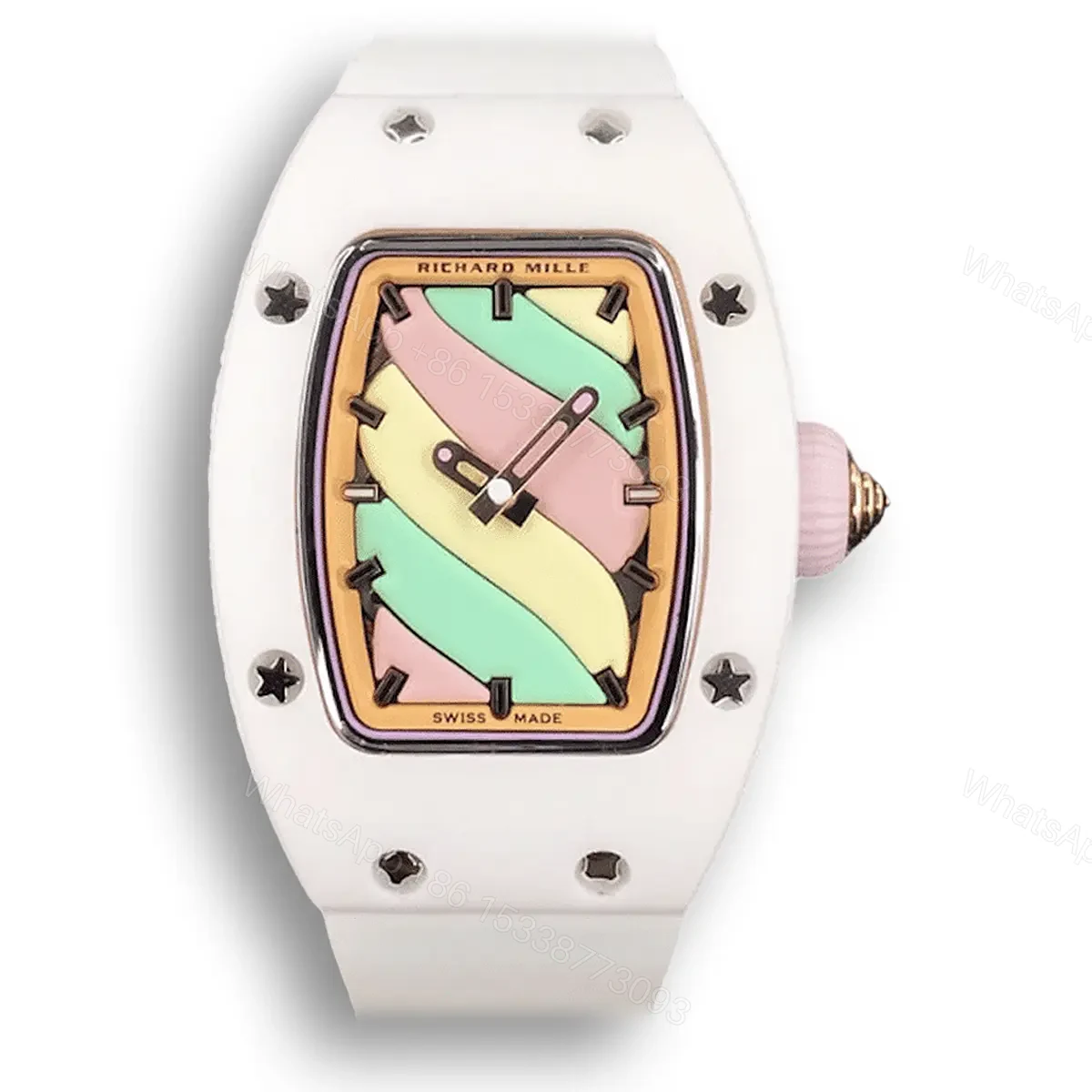Replica RM 07-01 Bon Bon White Ceramic Case — view 1