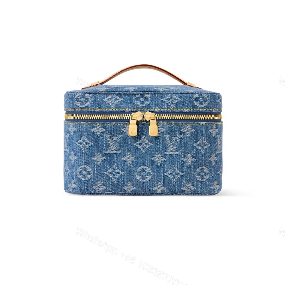 Louis Vuitton Nice Mini Monogram Blue Denim 20Cm M27946 — view 1