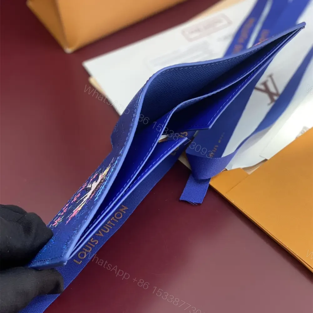 View 6 of 高仿LV聯名Nigo系列M15326駐日美軍紀念款錢包藍色免檢版
