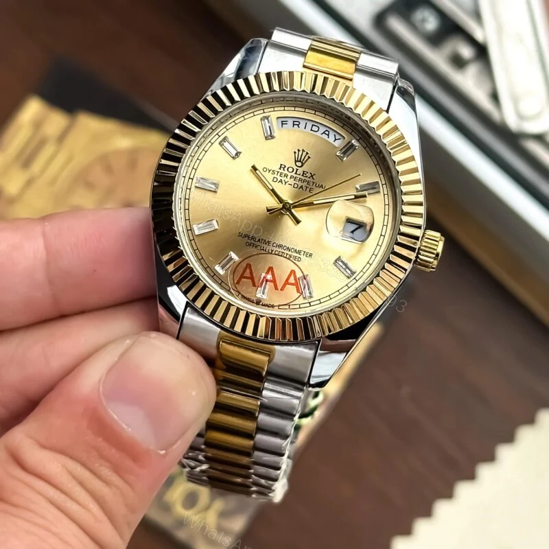 View 2 of Rolex Day-Date Gold Dial 7A Quartz 36mm