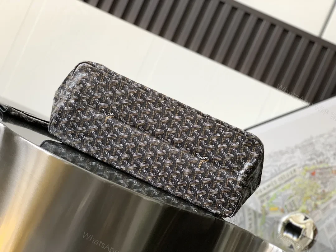 View 7 of Structured Tote: Goyard‐Inspired Pattern, Durable Craftsmanship