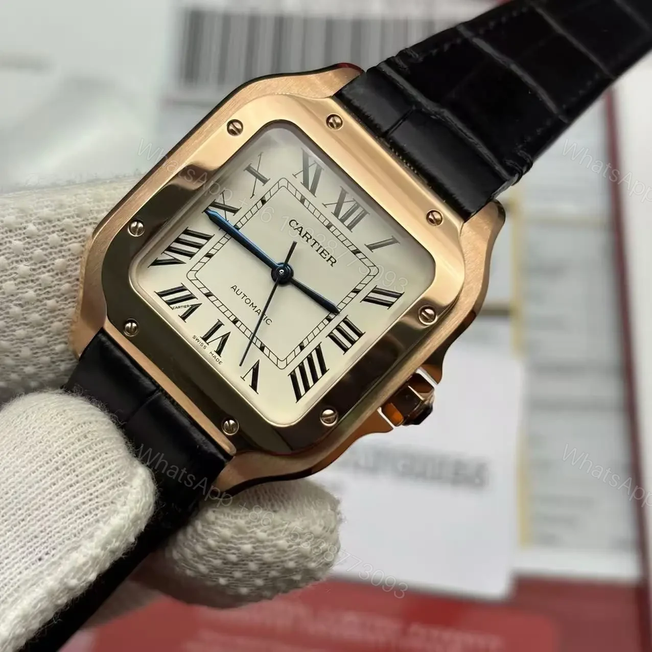 View 4 of Replica Cartier Santos WGSA0012 Watch