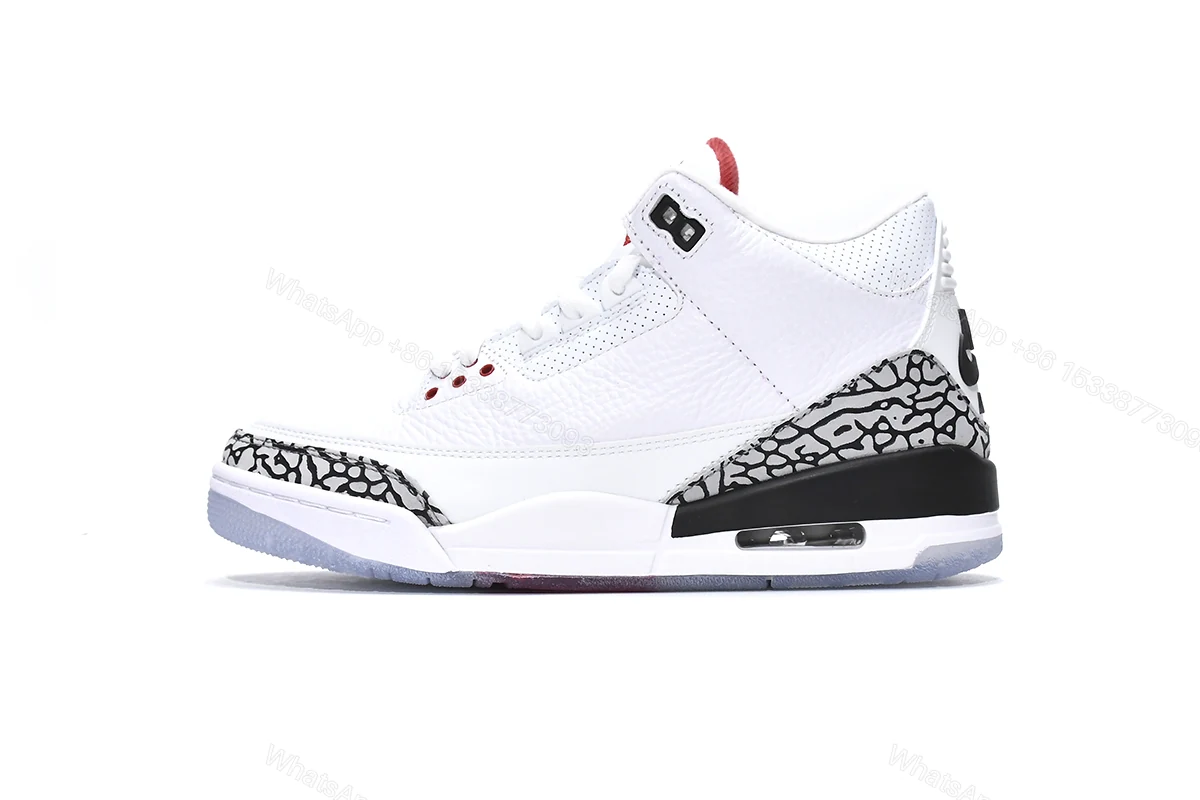View 9 of Air Jordan 3 Retro Free Throw Line White Cement 923096-101(2018)