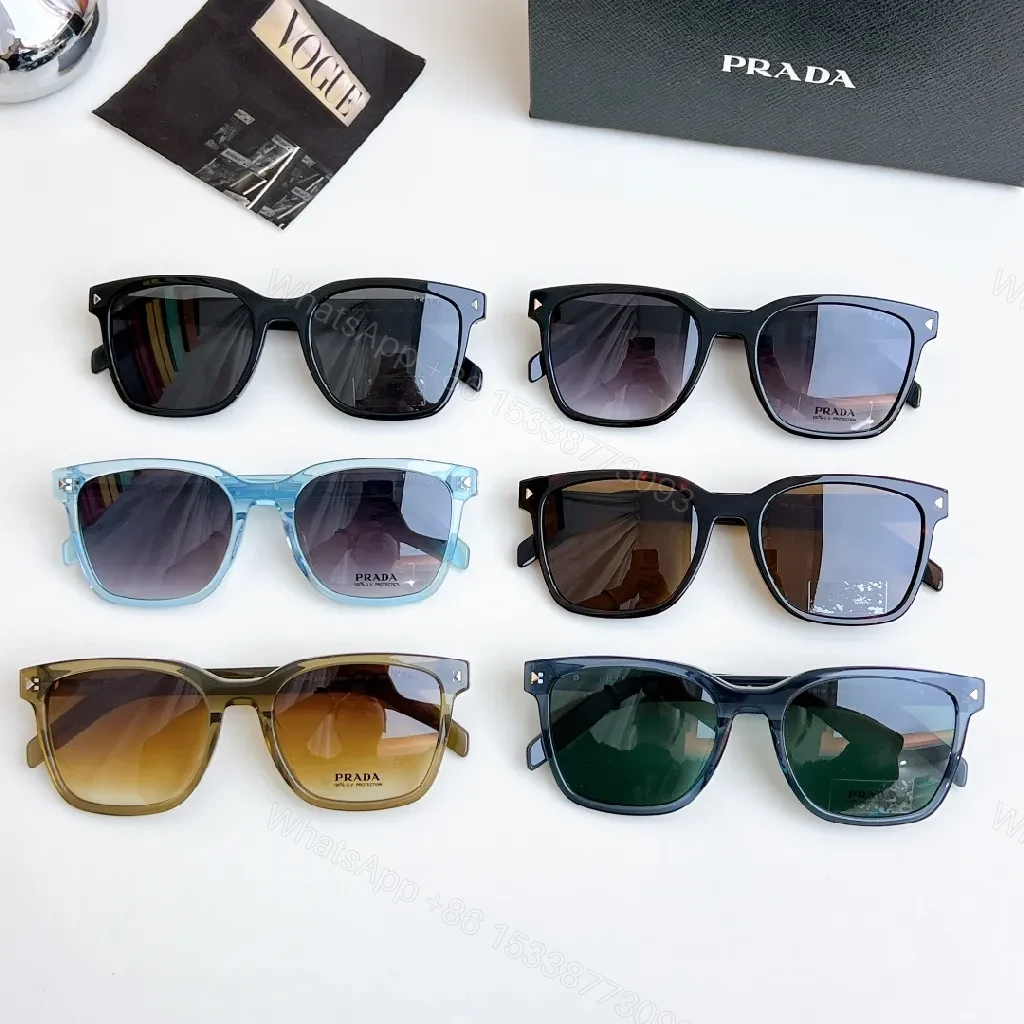 View 9 of Oversized Two-Tone Frame Sunglasses with UV400 Lenses