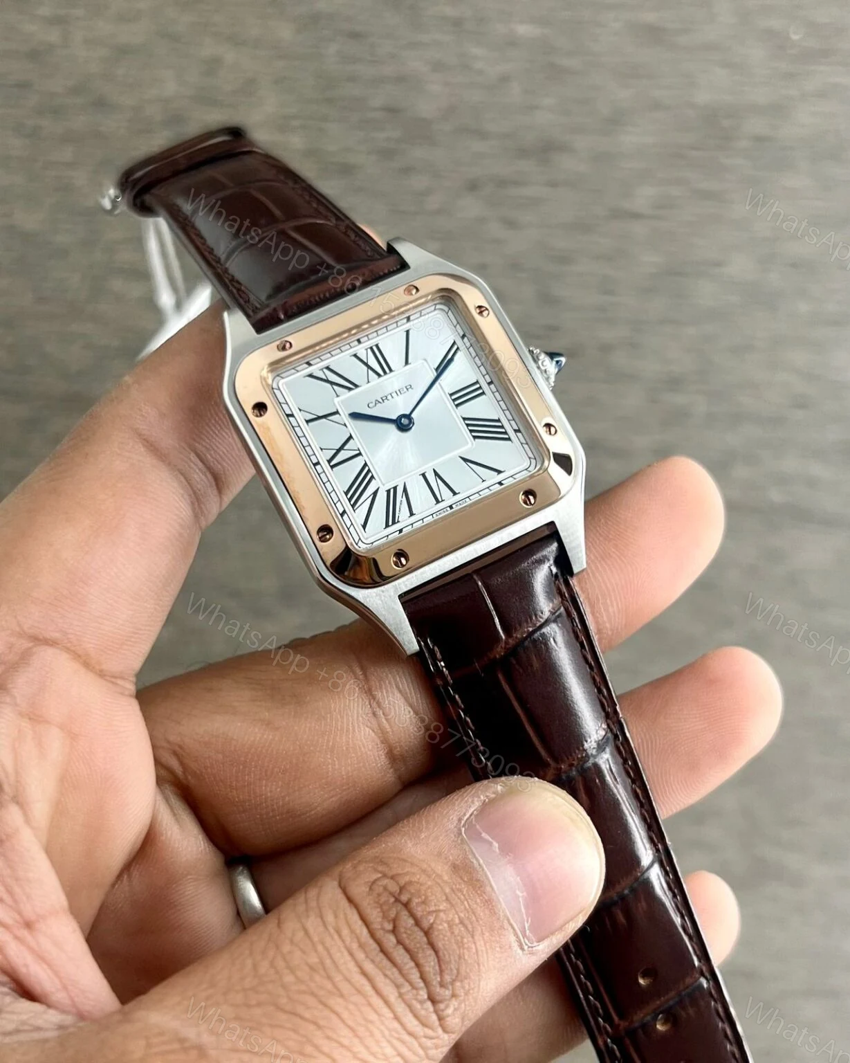 Cartier Santos 36mm Black Dial Quartz Gents Watch — view 1