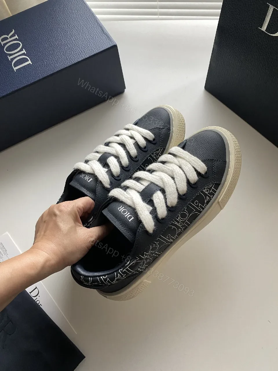 View 9 of Textured Leather Low-Top Sneakers: Luxe Pattern, Comfortable Fit