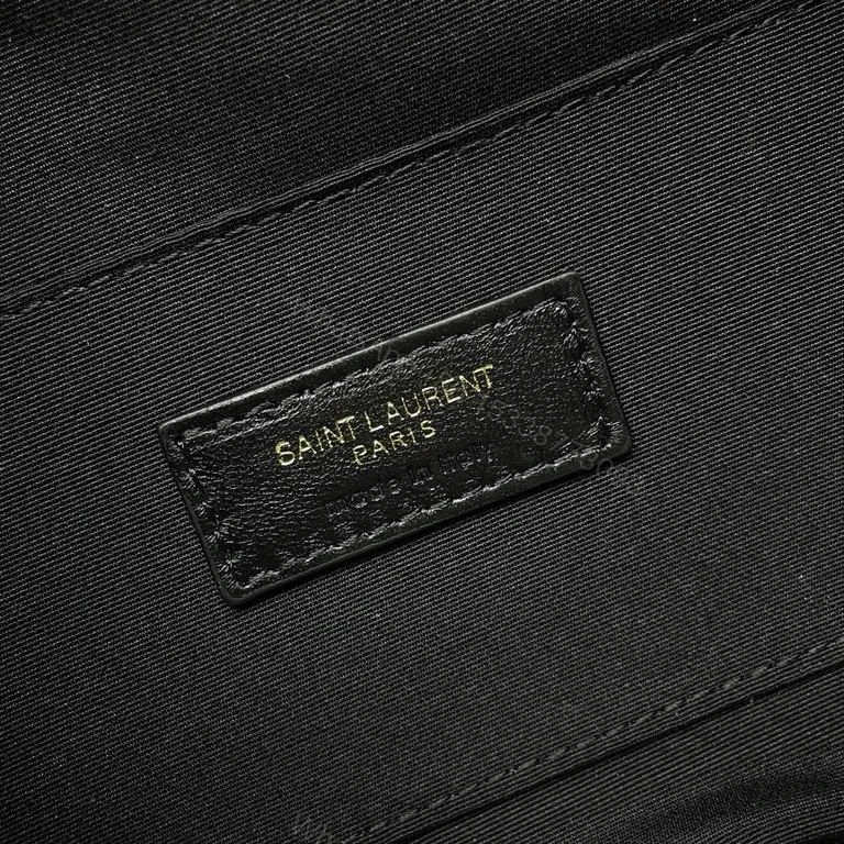 View 6 of Gold Logo Belt Bag: Textured Leather Minimalist Crossbody/Waist Bag